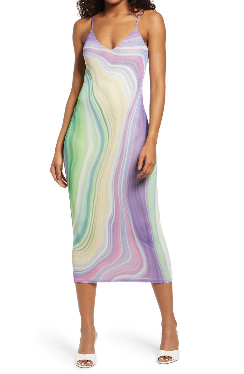 AFRM Amina Sleeveless Midi Dress, Main, color,