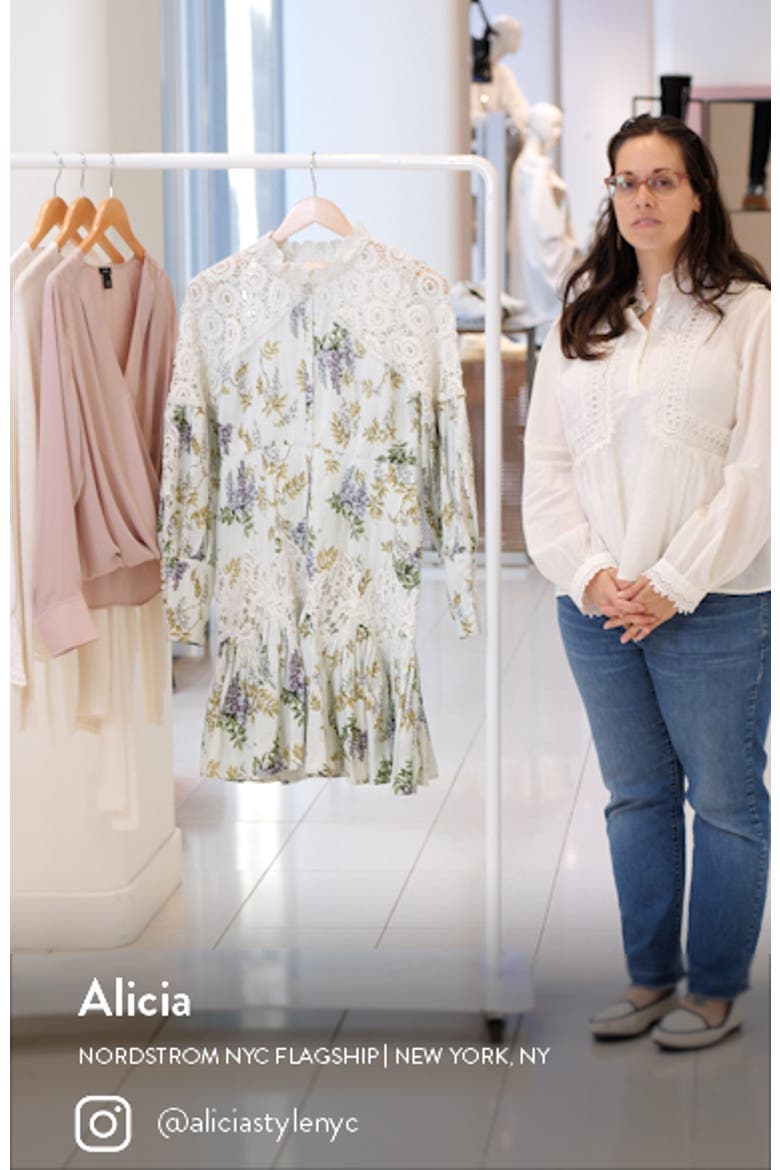 Linen Blend Long Sleeve Minidress video