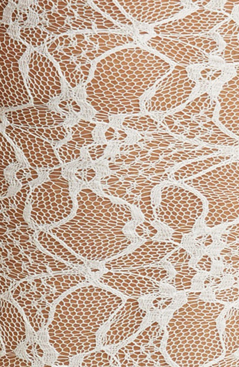 HIGH HEEL JUNGLE Lace Knee High Socks, Alternate, color, 