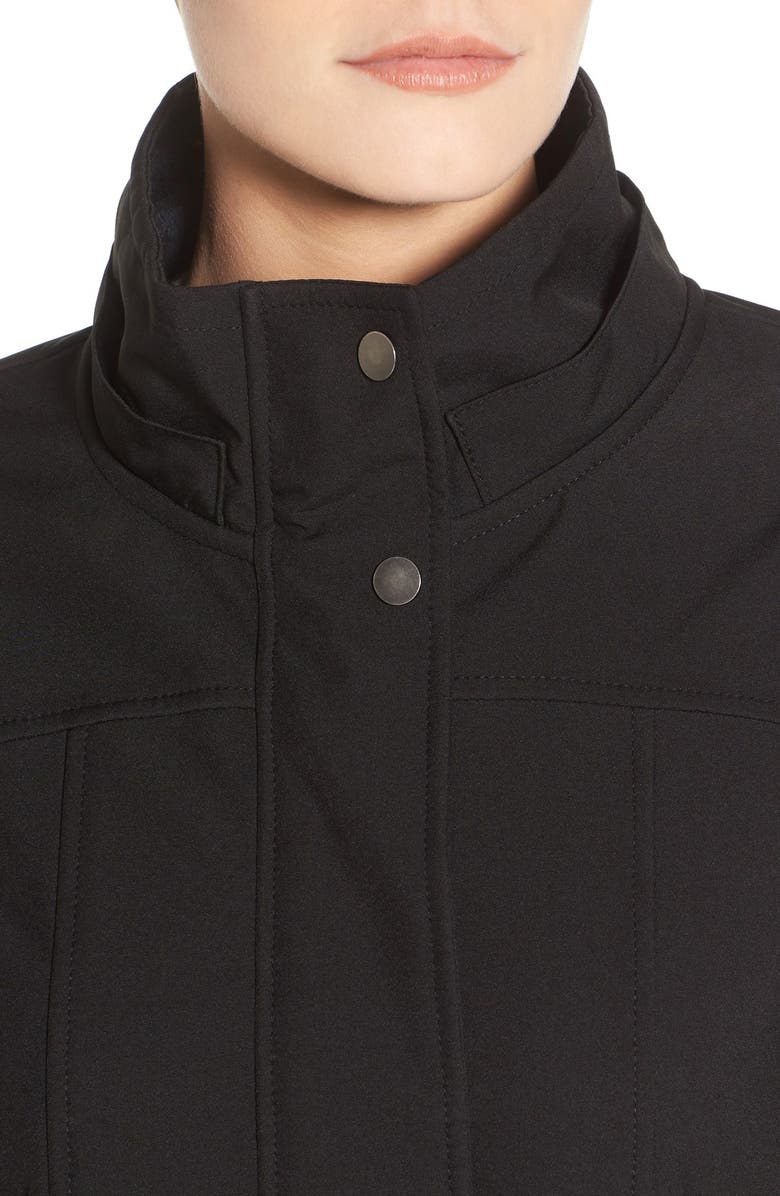 Kristen Blake Water Repellent Hooded Soft Shell Jacket, Alternate, color,