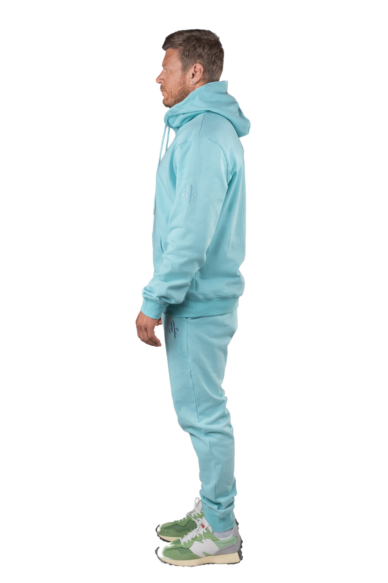 Unisex Cotton Sweatsuit, Alternate, color, Sea Foam