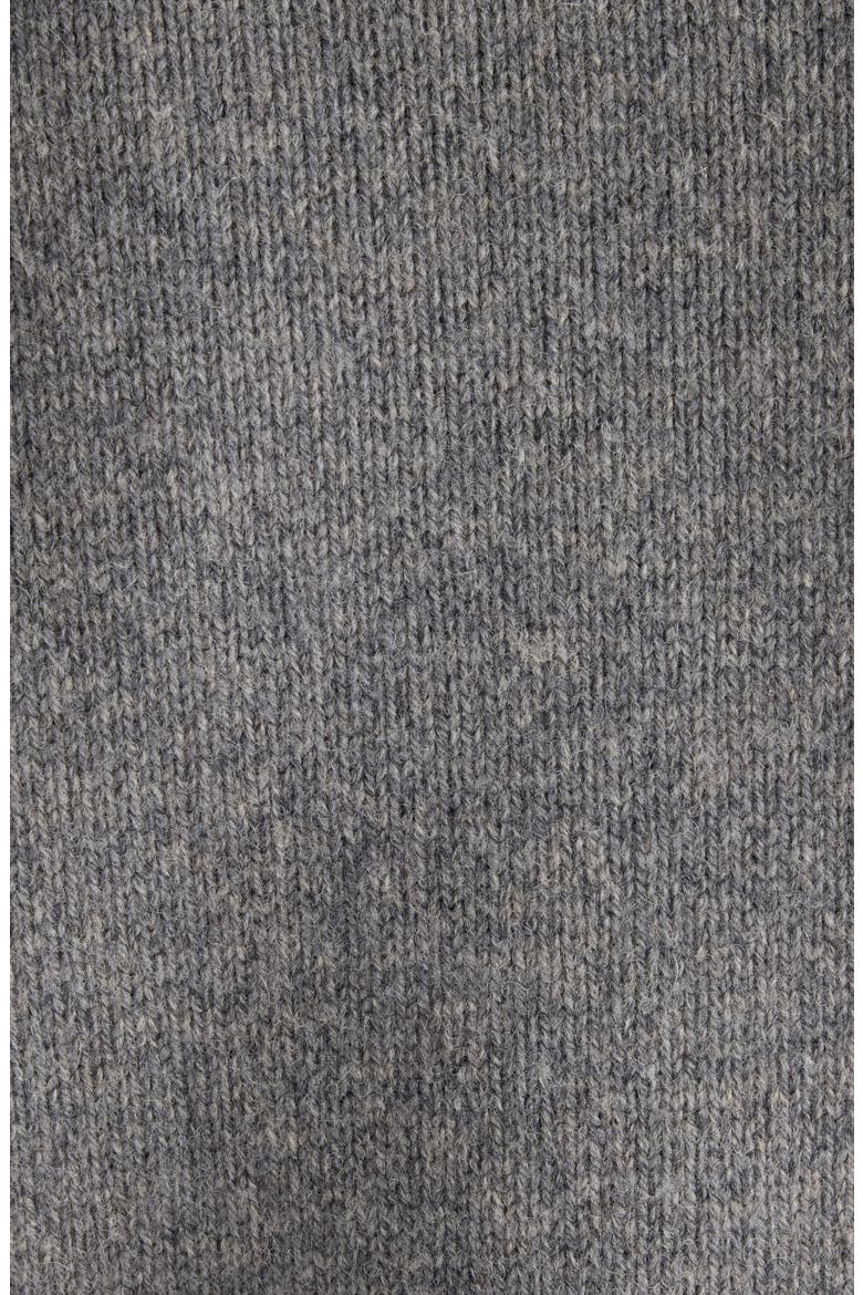 Kaybe Richard Yak Hair & Wool V-Neck Sweater, Alternate, color, DARK GREY MELANGE