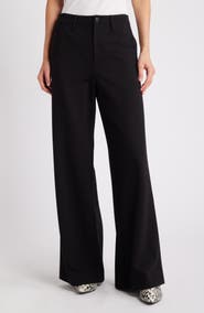 rag & bone Sofie High Waist Wide Leg Ponte Knit Pants