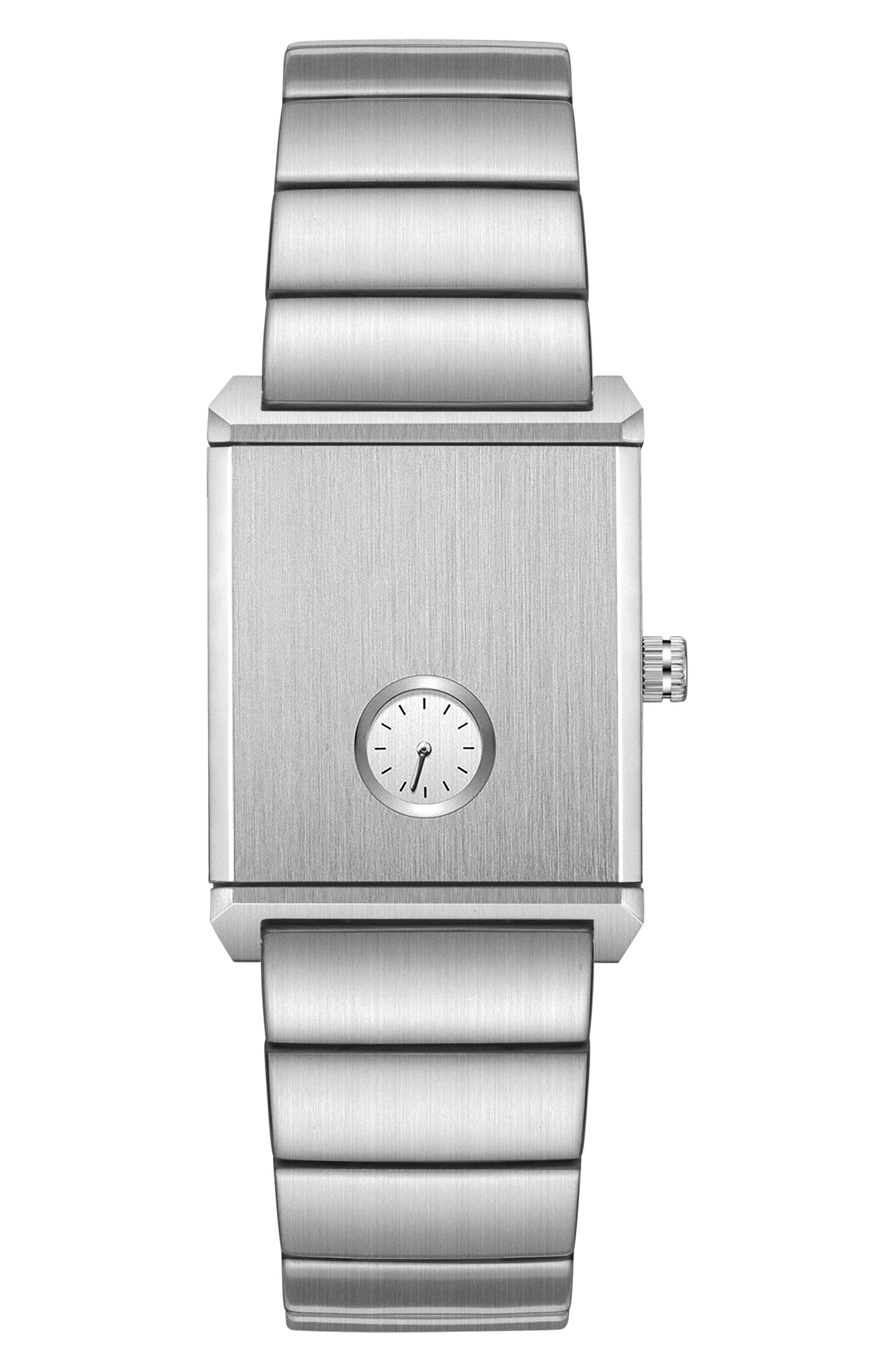 BREDA Pulse Locket Tank Bracelet Watch, 26mm x 30mm (Men) | Nordstrom