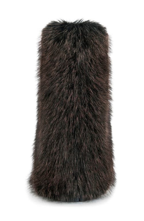 Azalea Wang Lisboa Cuffed Faux Fur Bootie In Black