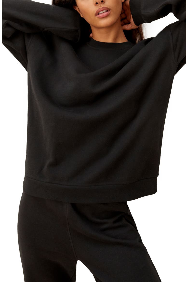 Manny Oversize Sweatshirt, Main, color, BLACK