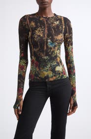 ALICE + OLIVIA Delaina Print Top