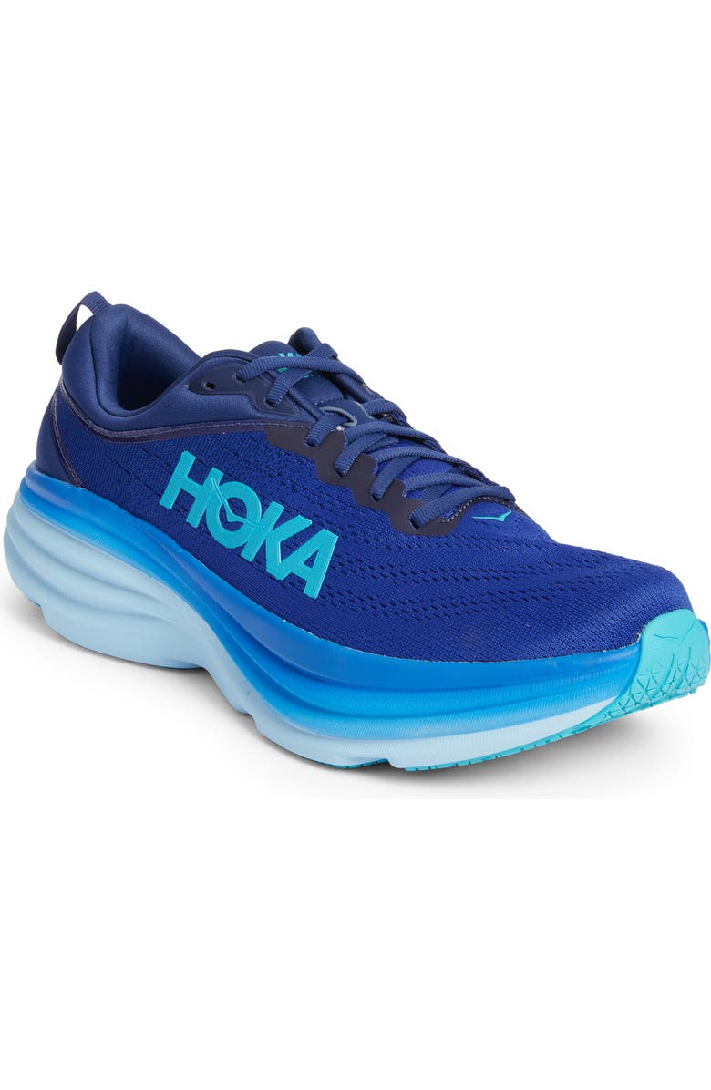HOKA Bondi 8 Running Shoe, Main, color, Blue / Bluing