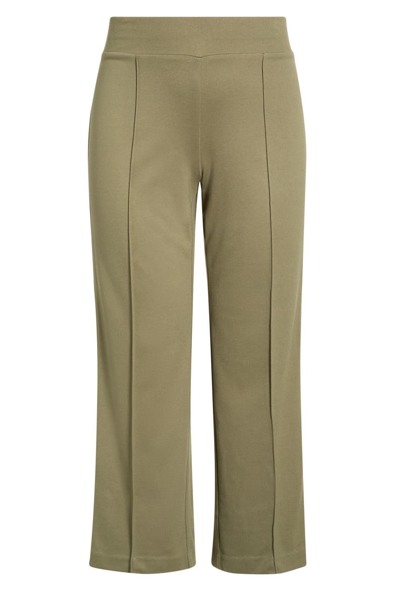 Pintuck Pull-On Straight Leg Ankle Pants, Alternate, color, JASPER GREEN