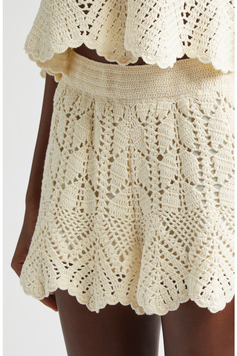 Awaken Crochet Shorts, Alternate, color, CREAM