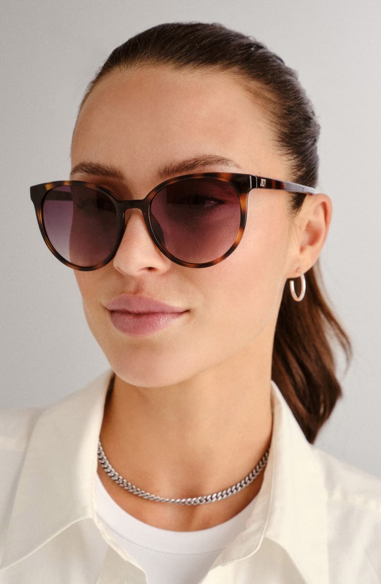 Le Specs Armada 54mm Cat Eye Sunglasses, Alternate, color, Tortoise/ Khaki Gradient