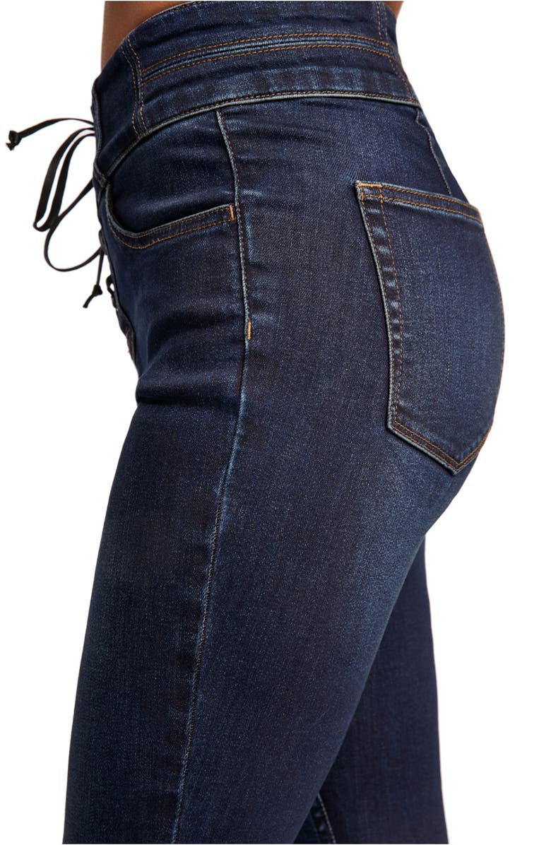 Free People CRVY by Free People Lovers Knot High Waist Skinny Jeans, Alternate, color, 