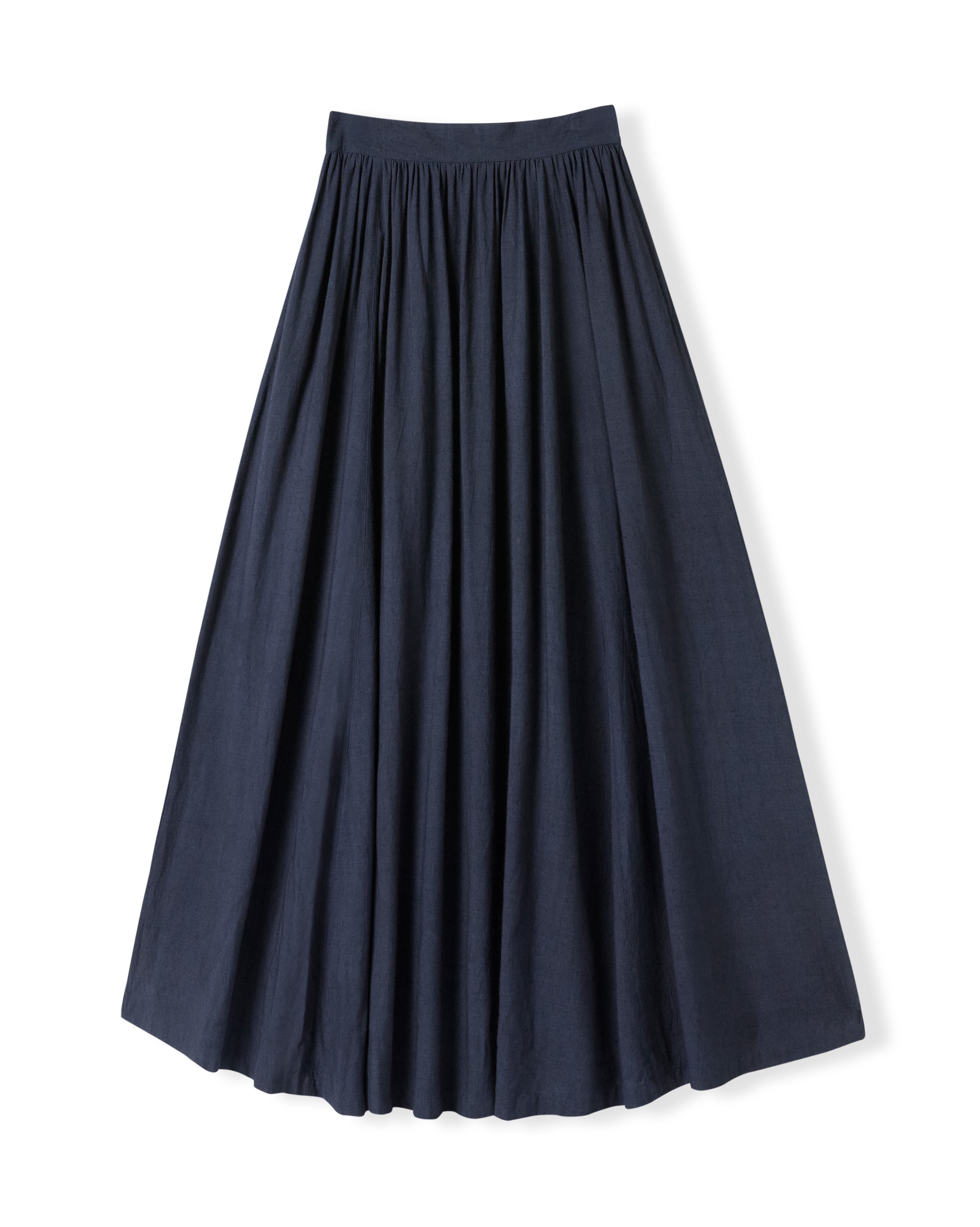 Mid Rise Linen-Blend Maxi Skirt - image 2