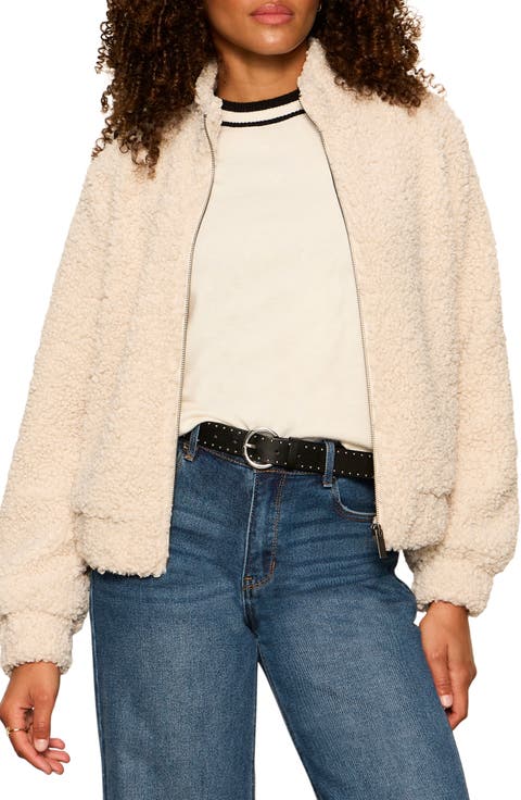 Cloud Nine Faux Fur Bomber Jacket