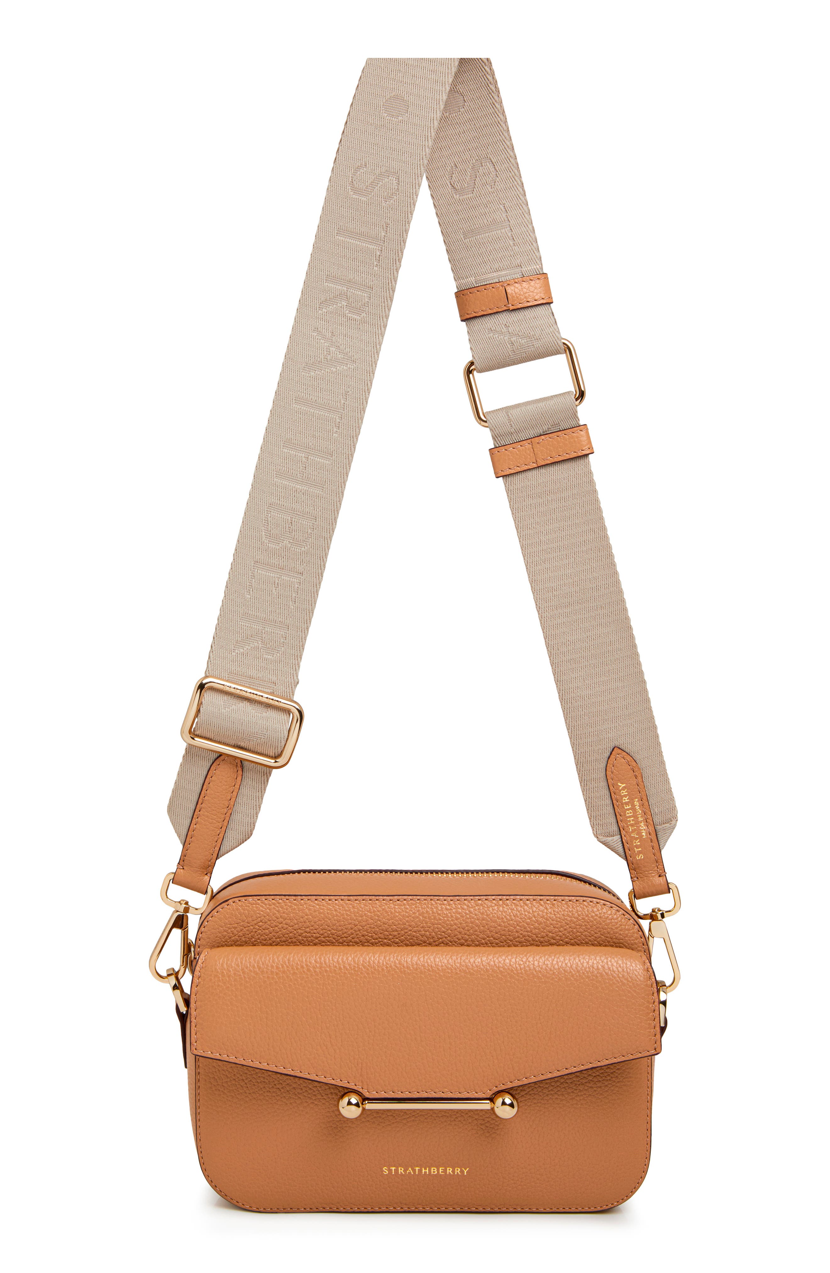 Strathberry Mosaic Leather Camera Crossbody Bag, Main, color, 