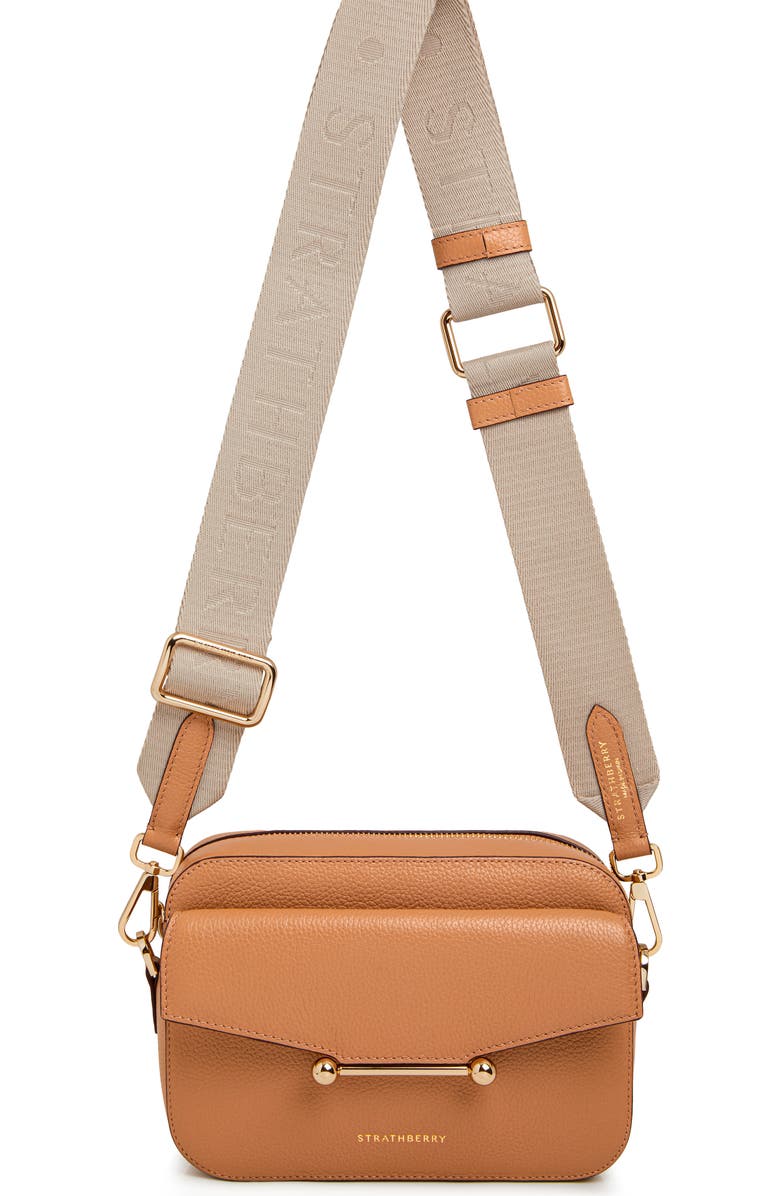 Strathberry Mosaic Leather Camera Crossbody Bag, Main, color,