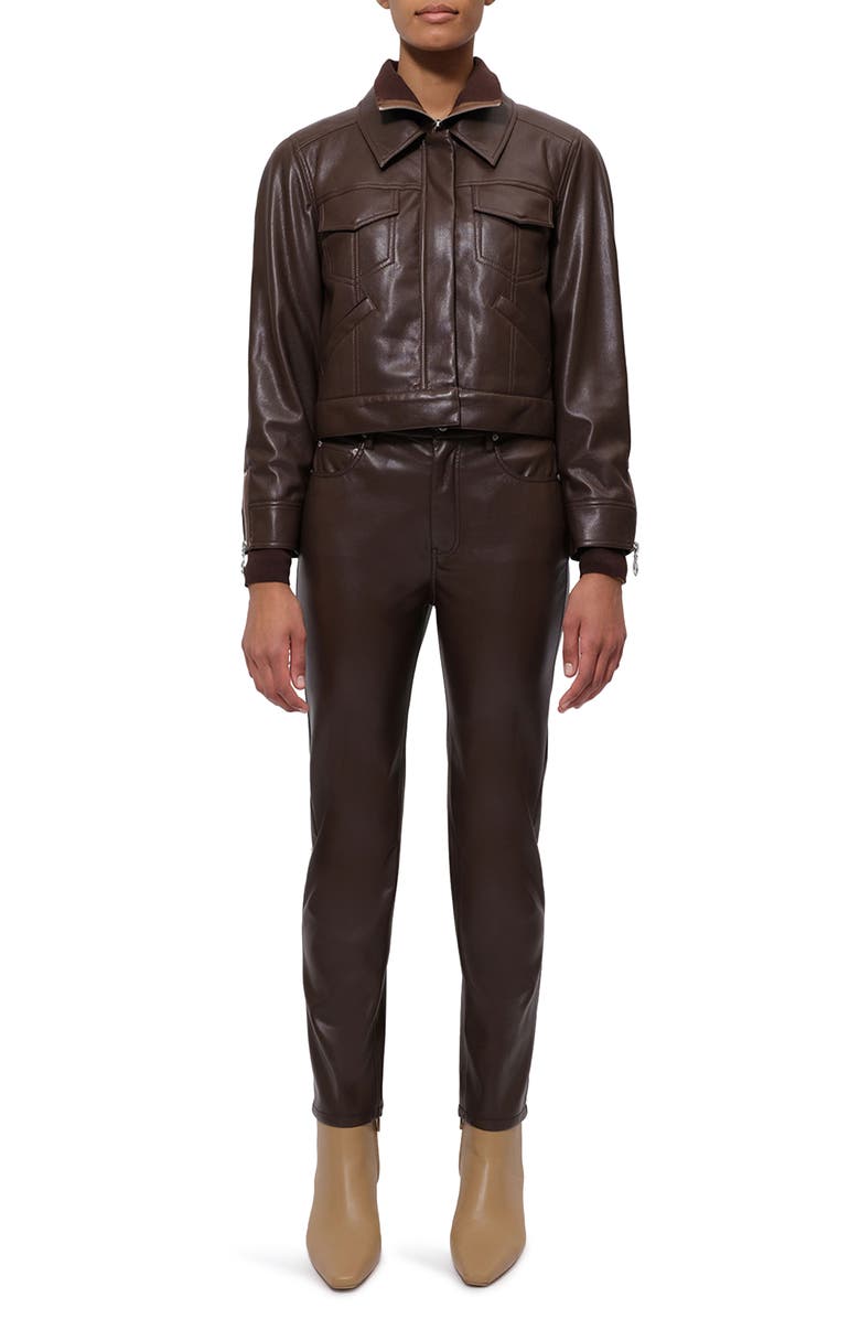 Simkhai Becka Faux Leather Jacket, Main, color, 