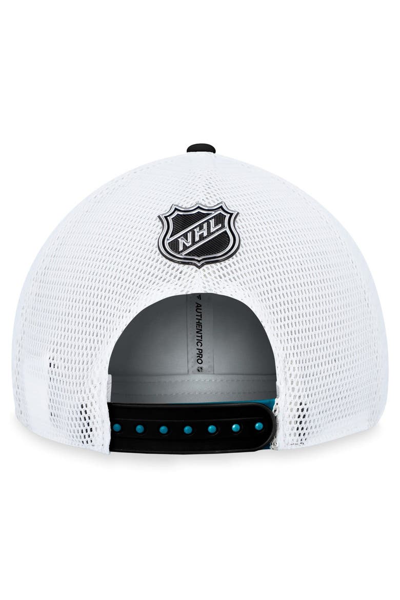 Men's Fanatics Branded  Teal San Jose Sharks Authentic Pro Rink Trucker Adjustable Hat, Alternate, color, Teal