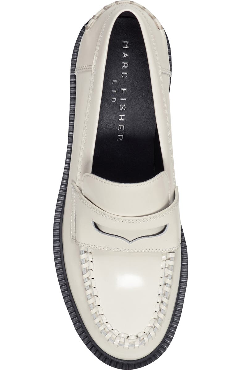 Marc Fisher LTD Dagman Penny Loafer, Alternate, color, Ivory