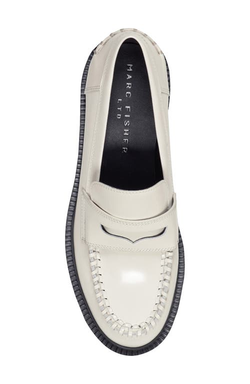 Marc Fisher Ltd Dagman Penny Loafer In White