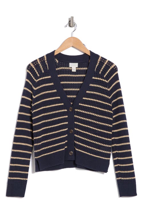 CASLON CASLON® COTTON BLEND POINTELLE CARDIGAN 