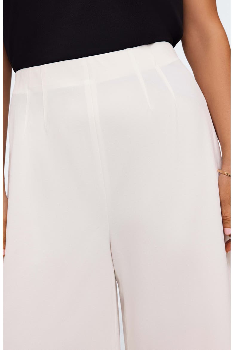 Arlette Wide Leg Crop Crepe Pants, Alternate, color, ECRU BEIGE