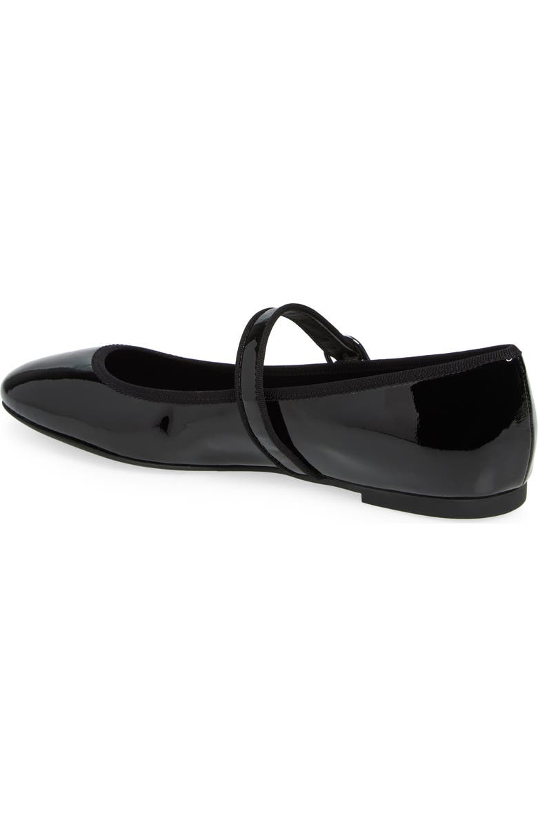 Stuart Weitzman Alice Mary Jane Flat, Alternate, color, Black Patent