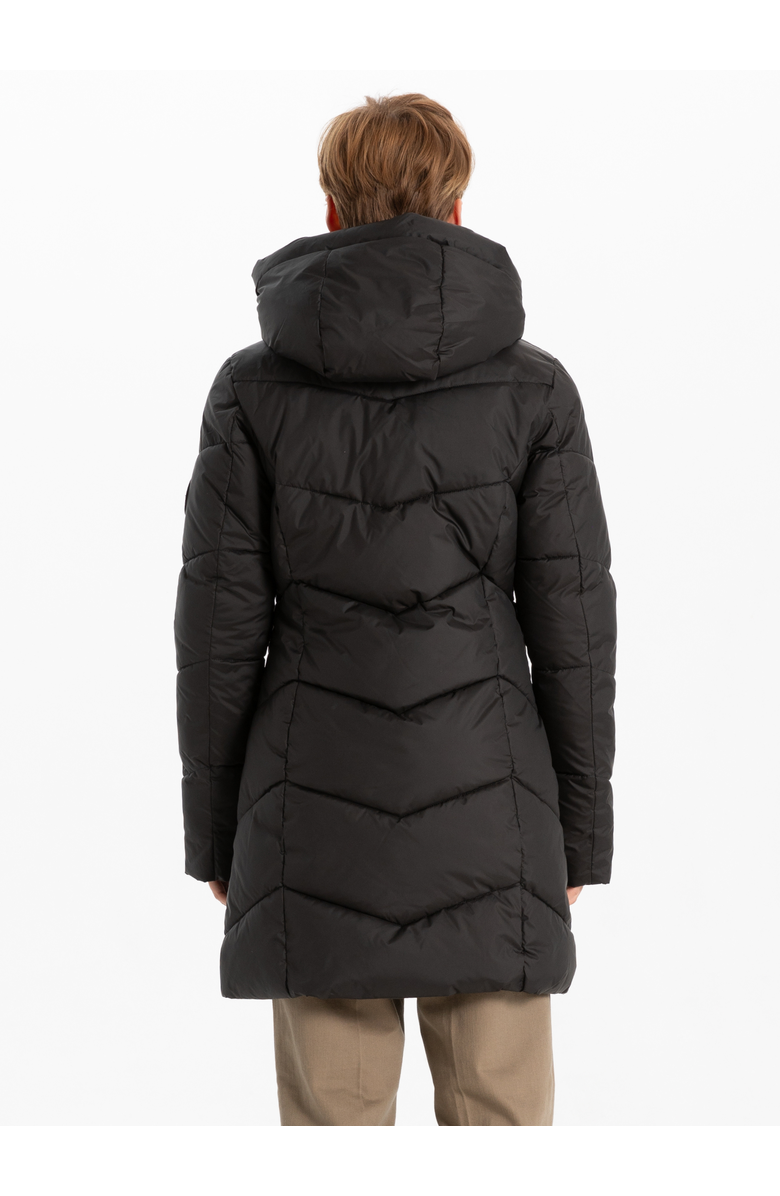 Point Zero CLASSIC LONG PUFFER DESIGN, Alternate, color, Black