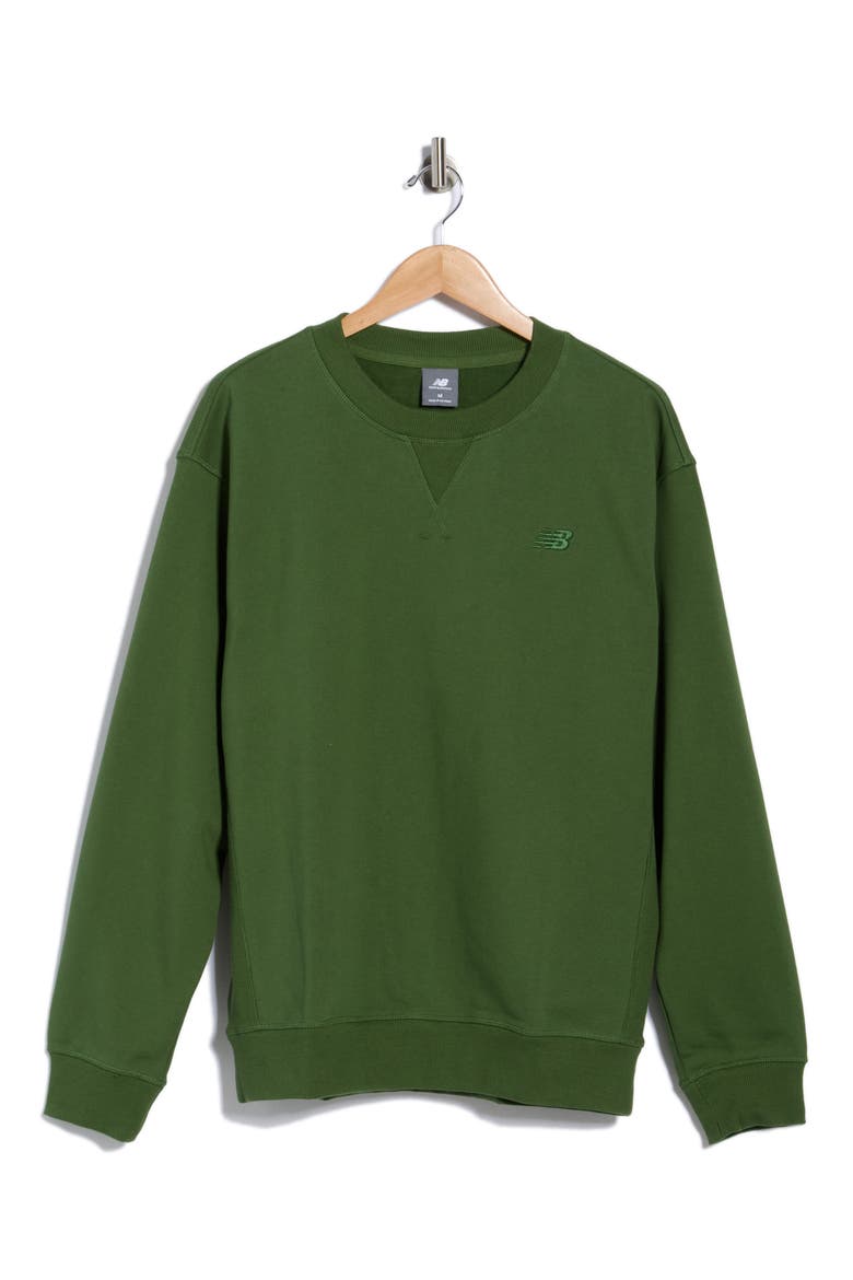 Athletics Cotton French Terry Sweatshirt, Alternate, color, DARK ALPINE GREEN