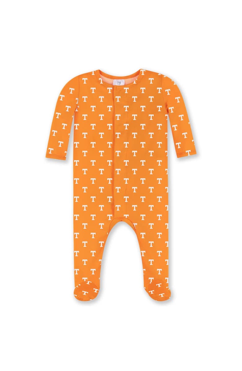 ZOOZATZ Newborn & Infant ZooZatz Tennessee Orange Tennessee Volunteers Magnetic Closure Sleeper, Main, color, Tennessee Orange