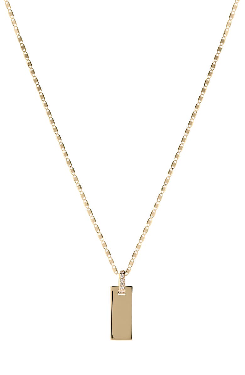 LANA 14K Gold Tag Link Pendant Necklace, Main, color, 