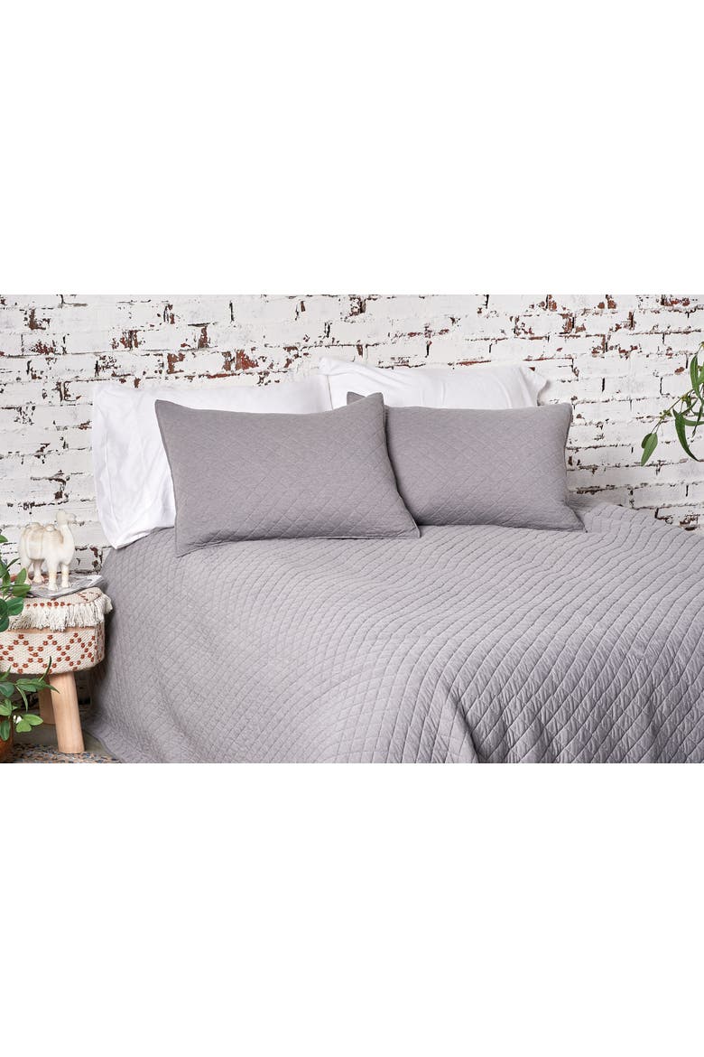 Jersey Gray Quilt, Alternate, color, Gray