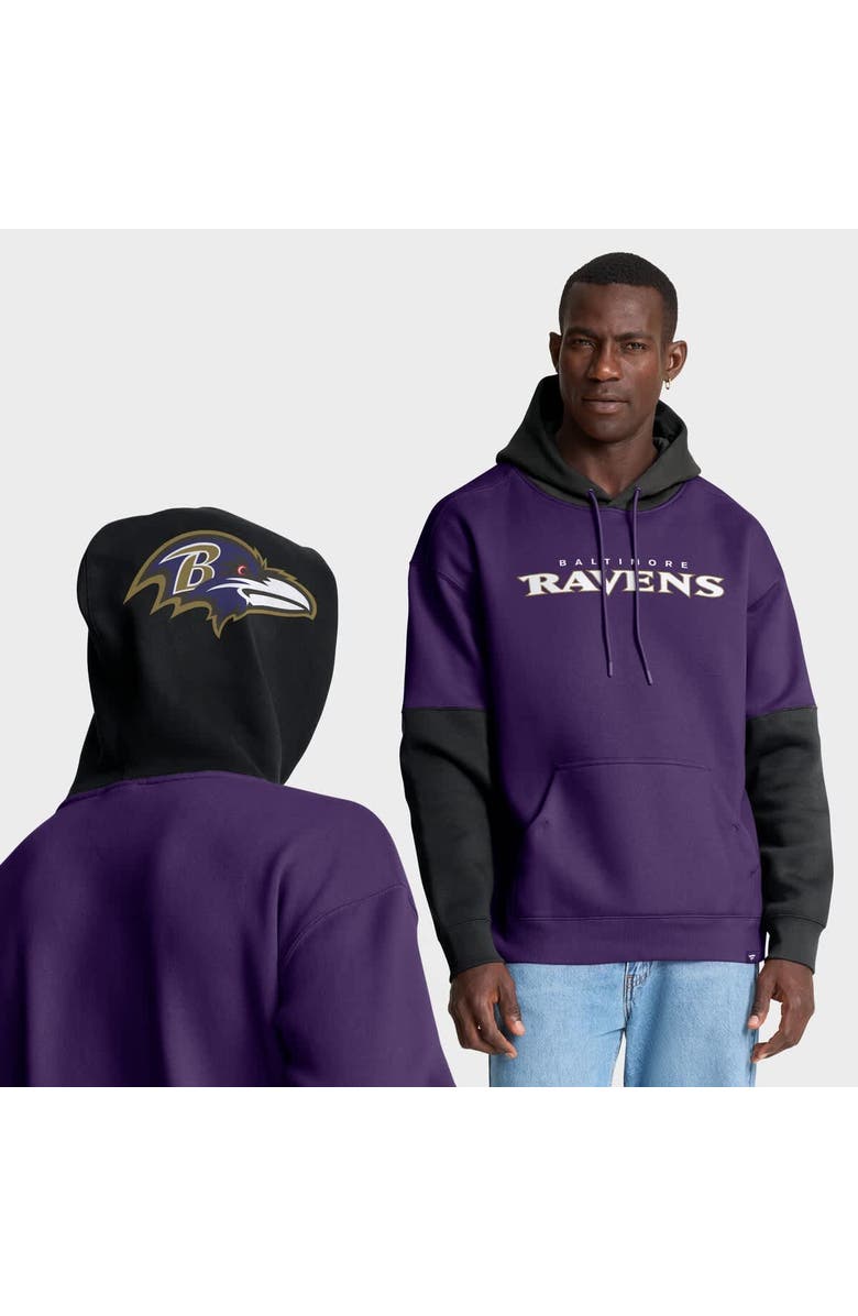 FANATICS Men's Fanatics Purple Baltimore Ravens Helmet Pullover Hoodie, Main, color, Purple
