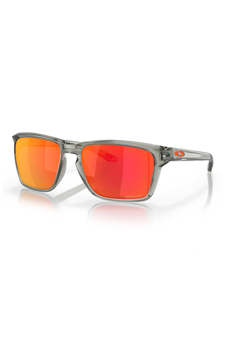 Sylas 57mm Prizm™ Rectangular Sunglasses, Alternate, color, GREY METAL