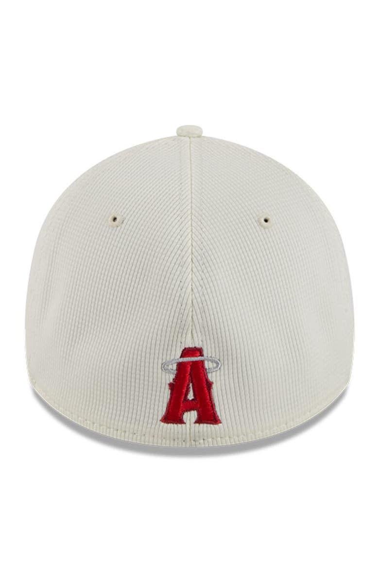 New Era Men's New Era Cream/Red Los Angeles Angels City Connect Batting Practice 39THIRTY Flex Hat, Alternate, color, Cream