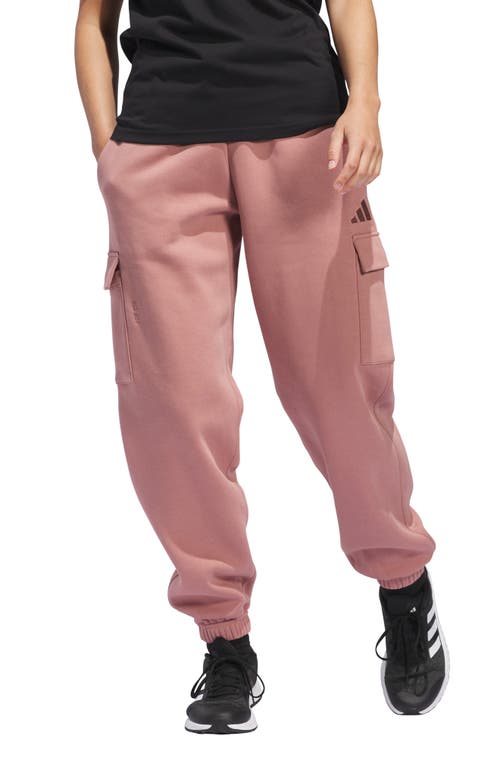 Adidas Originals Adidas All Season Cargo Sweatpants In Warm Clay