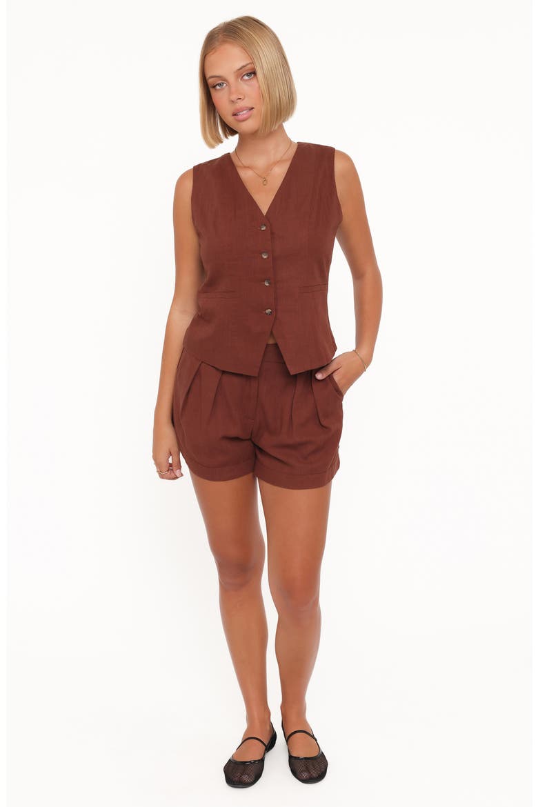 Bell Vest, Alternate, color, BROWN