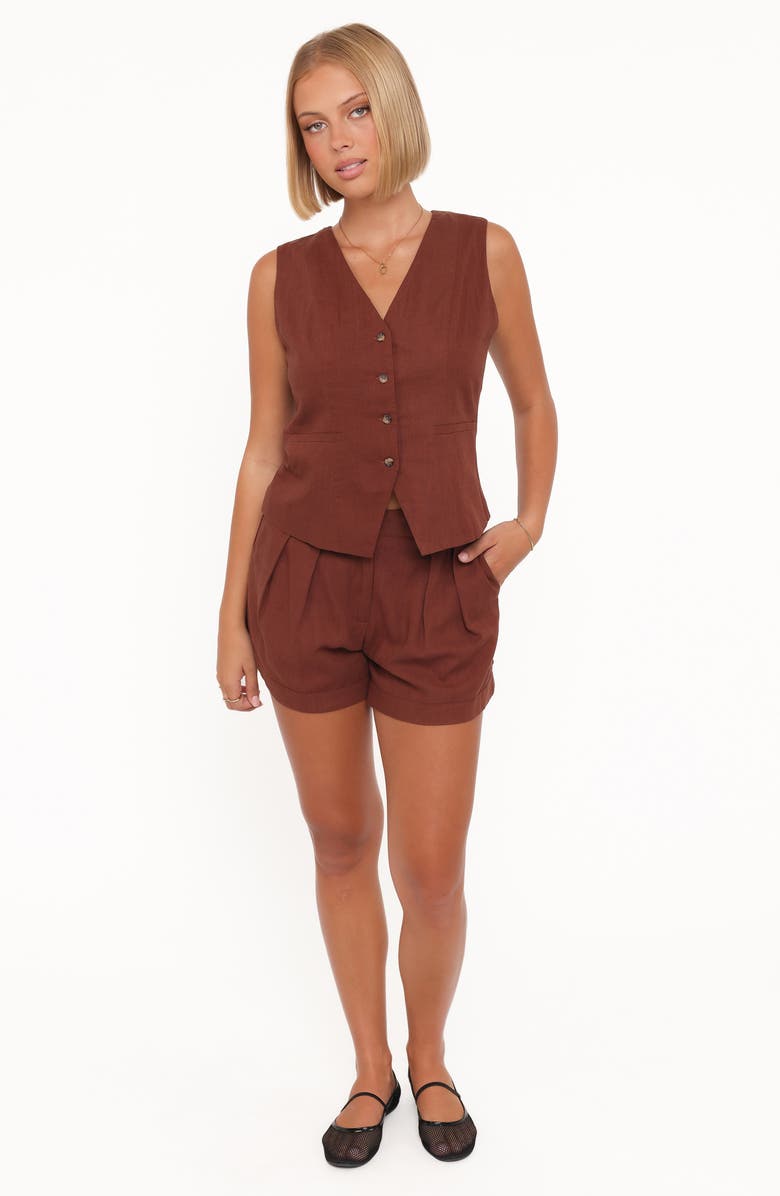 Petal & Pup Bell Vest, Alternate, color, Brown