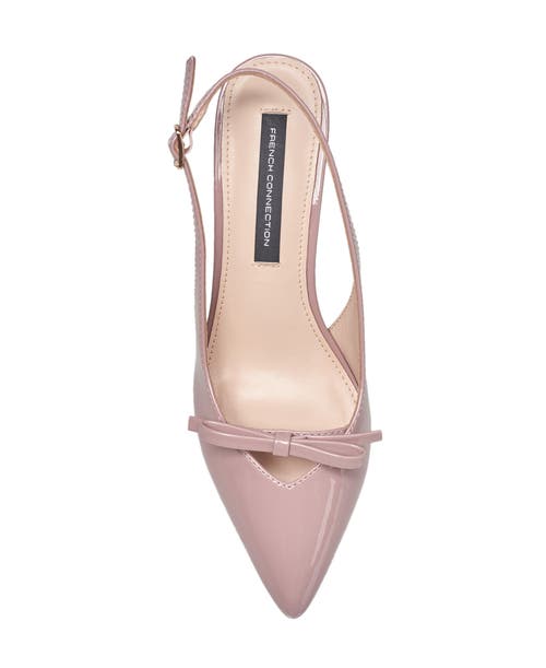 French Connection Quinny Slingback Kitten Heel In Mauve