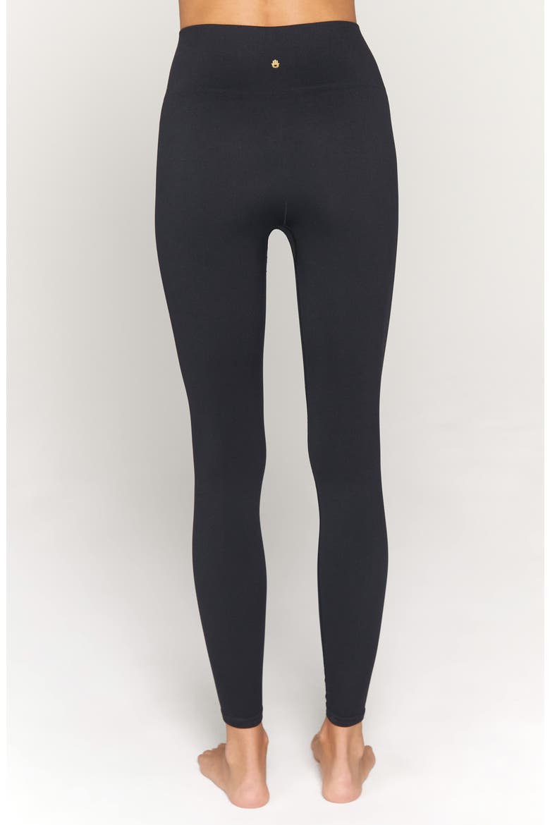 Icon High Waist Leggings, Alternate, color, BLACK