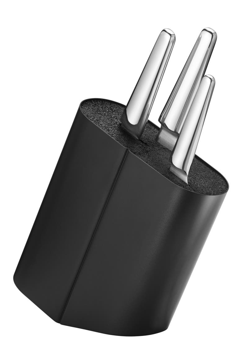 Alfredo Knife Stand, Alternate, color, BLACK