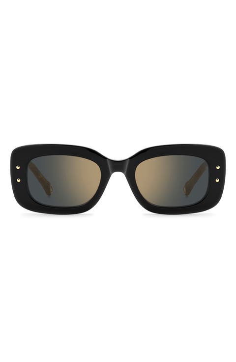 Her 50mm Rectangular Sunglasses