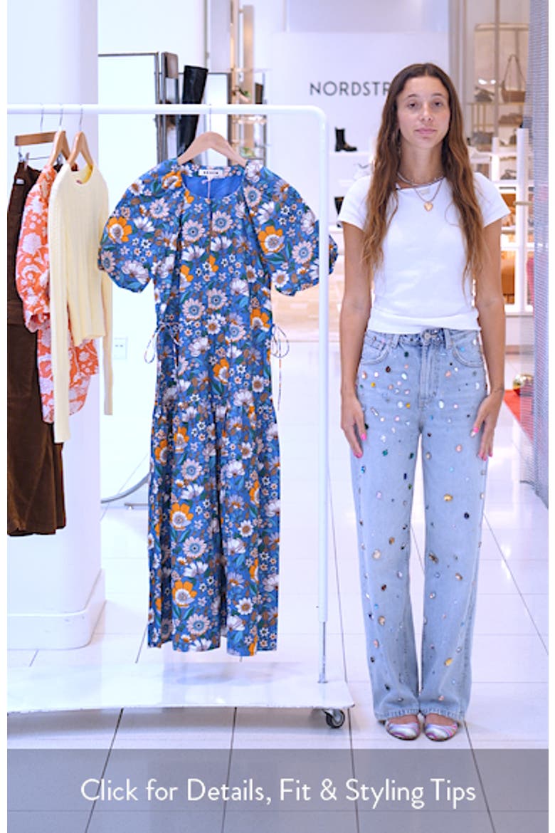 Floral Print Linen Dress video