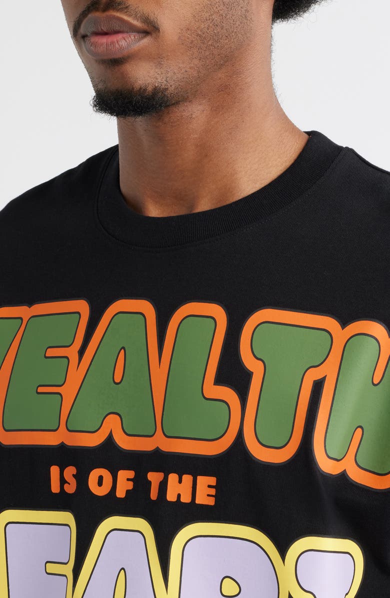 Billionaire Boys Club Wealth, Heart & Mind Crop Graphic T-Shirt, Alternate, color, Black