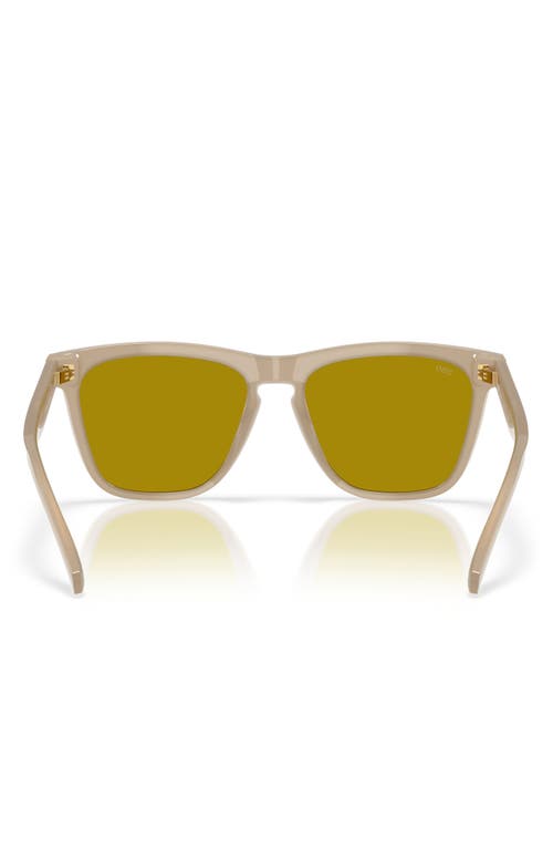 Costa Del Mar Ulu 56mm Mirrored Square Sunglasses In Sea Foam/sunrise Silver 580g