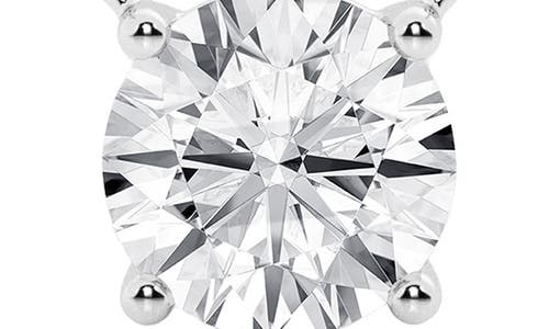 Badgley Mischka Collection 14k Gold Round Cut Lab-created Diamond Pendant Necklace In White Gold