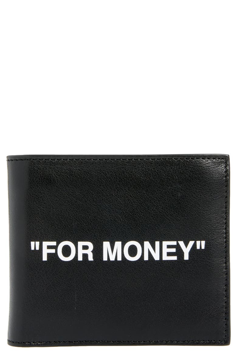 Off-White For Money Leather Wallet, Main, color,