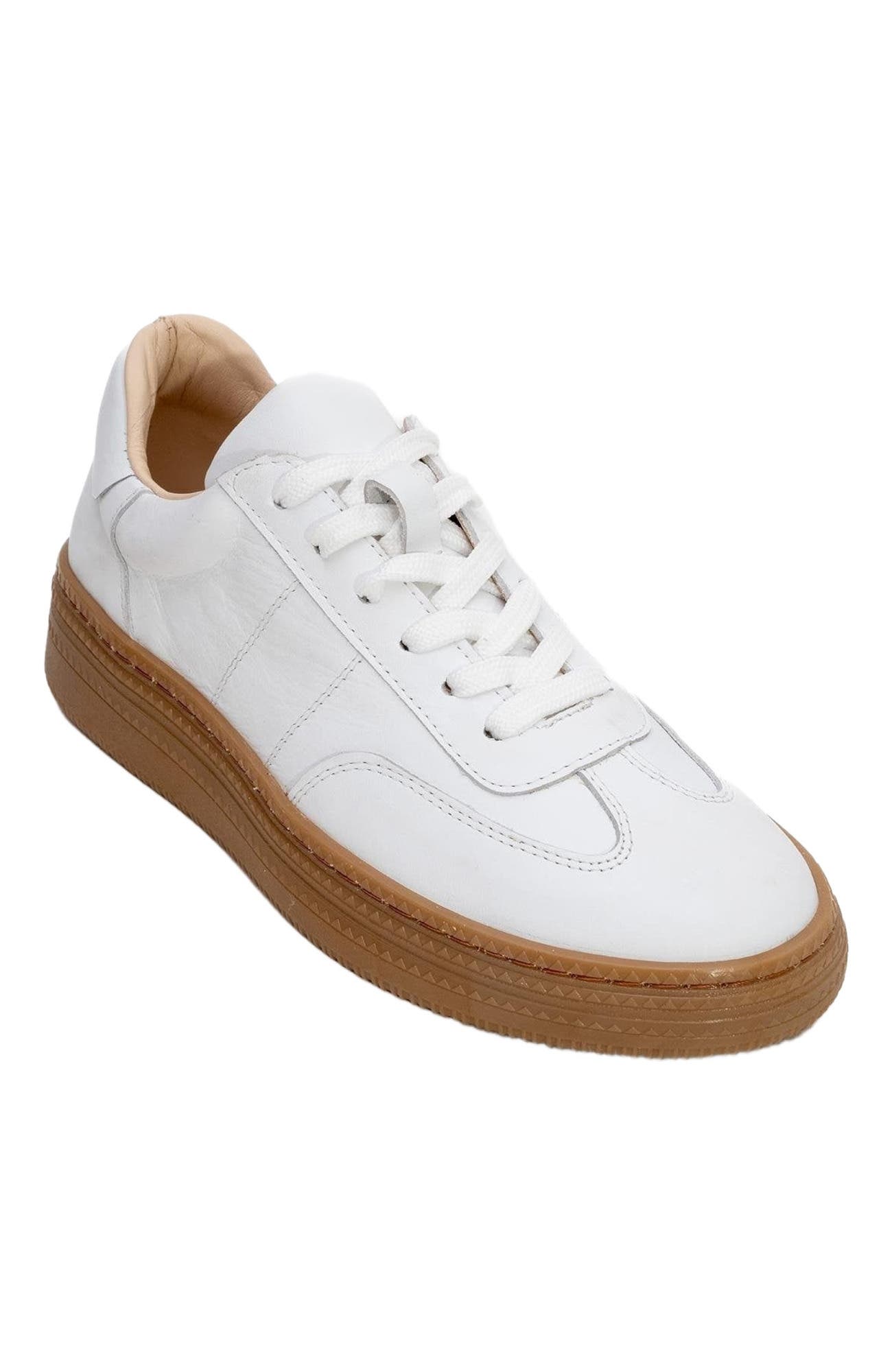 Forever & Always Shoes Fyore Leather Sneakers, Alternate, color, White Leather