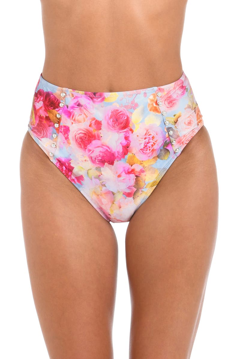 L'AGENCE Vanessa Soft Cloud Bikini Bottoms, Main, color, Pink