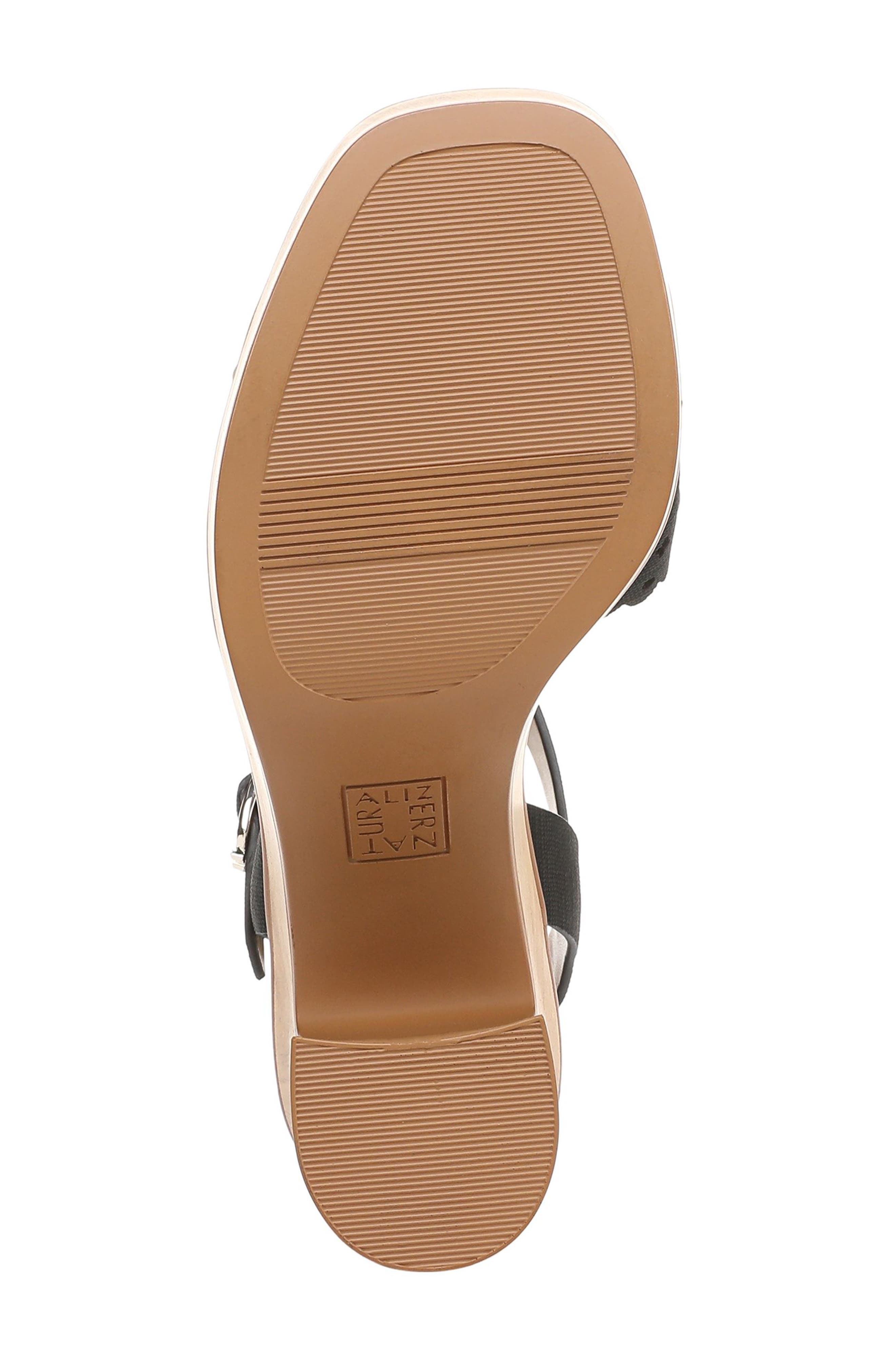 Naturalizer Kira Platform Sandal, Alternate, color, Black
